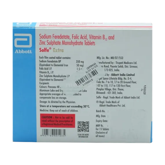 solfe extra tablet 15's